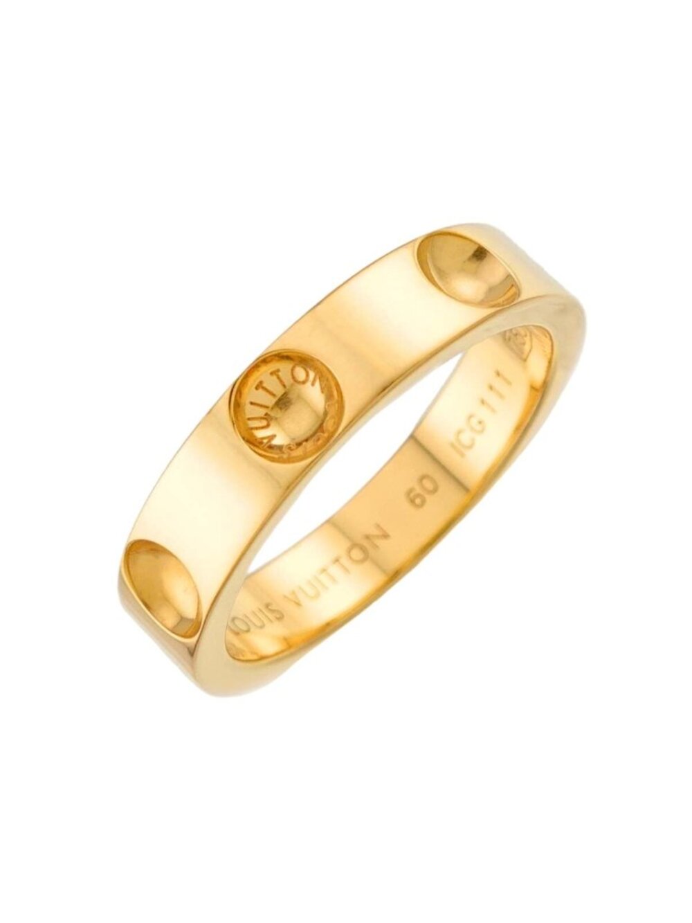 Louis Vuitton Petite Bague Empreinte 60 Ring 18k Yellow Gold